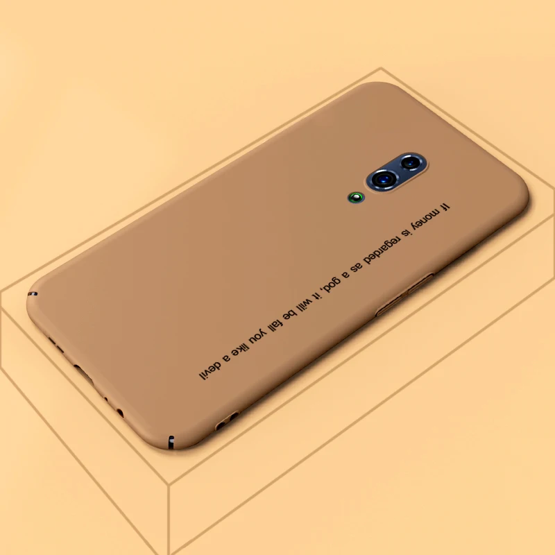 ADKO ультра тонкий цветной чехол для телефона для Oppo Reno Жесткий ПК назад простой стиль Мягкий сенсорный чехол для Oppo Reno Z 10x зум версия