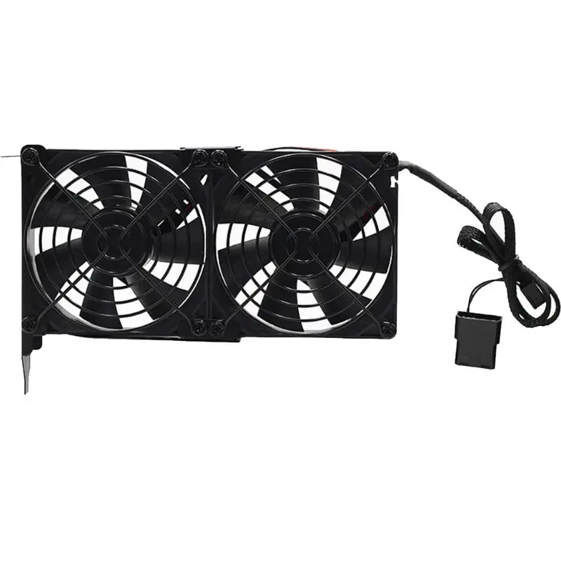

2021 New Universal VGA Cooler Dual 80mm Graphics Card Heatsink Double Three Fan GPU Radiator Ultra High Speed Quiet