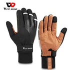 Перчатки унисекс зимние ветрозащитные, с сенсорным экраном, для езды на велосипеде, мотоцикле, бега, до-10 C