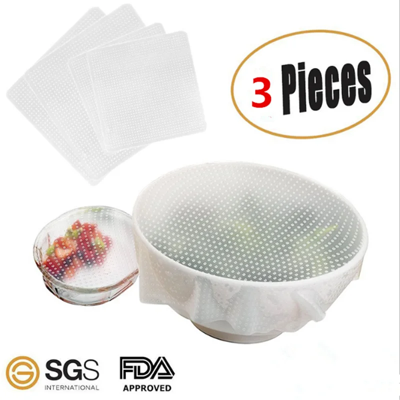 

Silicone Cling Film Kitchen Accessories Reusable Refrigerator Sealed Fresh-keeping Microwave Bowl Lid Household Goods Kitchen.8z