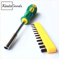 screwdriver and nut driver 12 in 1 multi trox tool industrial strength bits cushion grip handle kindsgoods tools