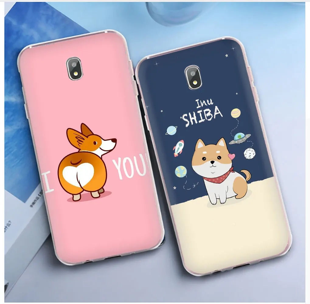 Милый чехол для телефона shaba Inu Kawaii Dog Samsung Galaxy S6 7 Edge S8 9 Plus S10 E Note8 M10 20 30 | Мобильные