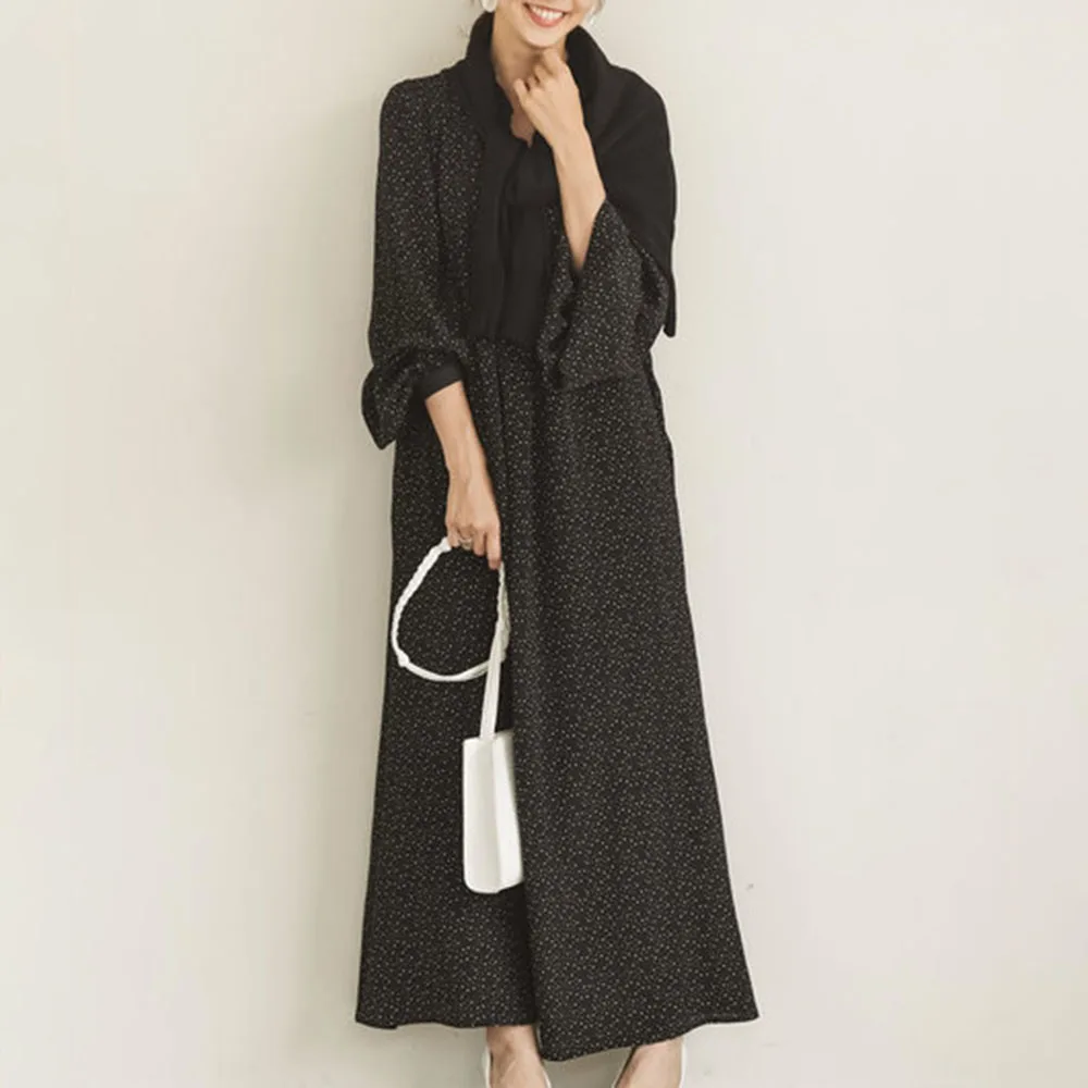 Женское платье в стиле бохо осень 2019 модное цветочный принт длинные платья v