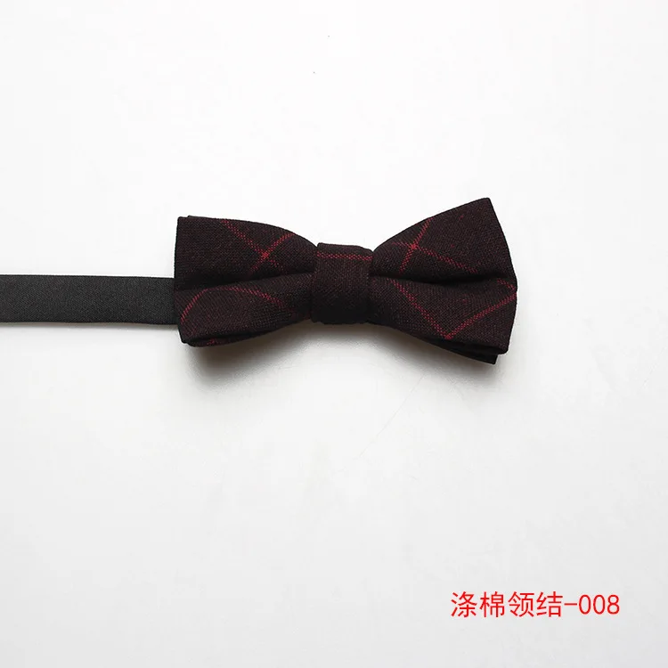 

Sitonjwly New Men Plaid Bowtie England Style Bowties for Men Shirt Adjustable Bow Tie for Women Suits Gravata Borboleta Cravat