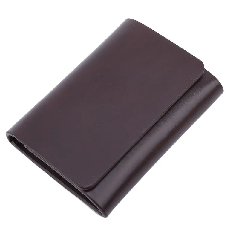 Кожаный мужской кошелек с зажимом для денег магнитный брендовый дизайнерский