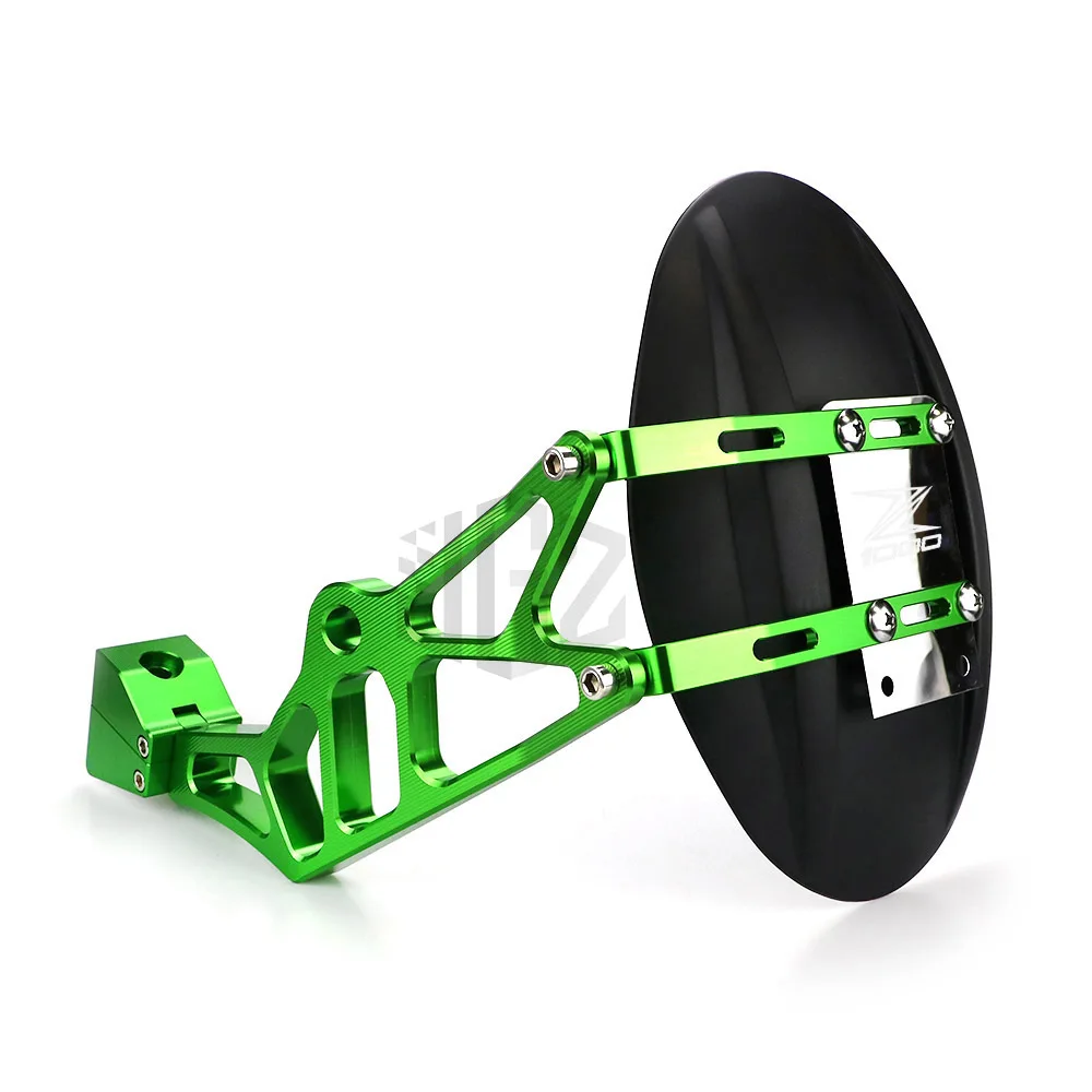 Motorcycle CNC Aluminum Rear Mudguard ABS Fender Wheel Tire Splash Cover for KAWASAKI Z1000 2013 - Цвет: Green