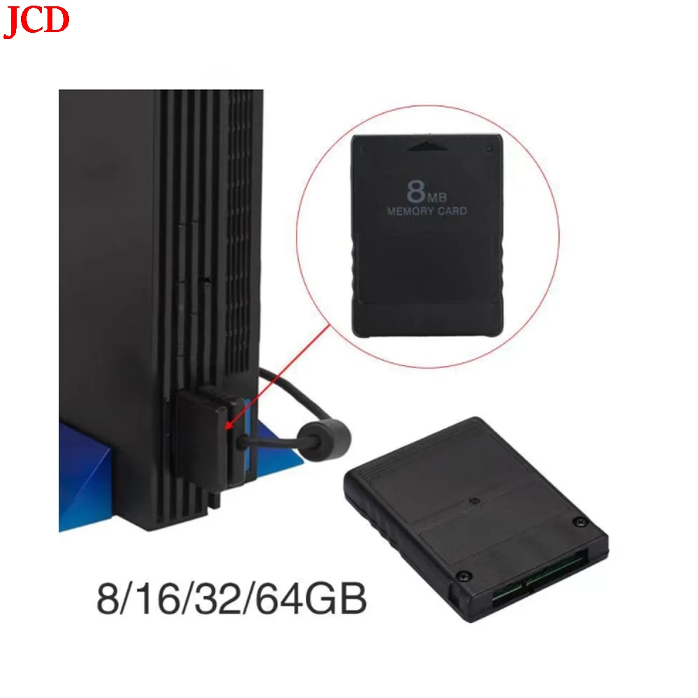 JCD 1 шт. для PS2 8 Мб/16 Мб/32 Мб/64 МБ/128 МБ/256 Мб карта памяти карты расширения подходящие