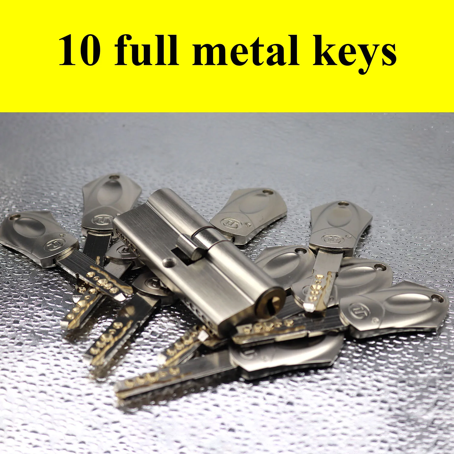 Блокировочный цилиндр для дверей с 10 ключами из сплава европейского и