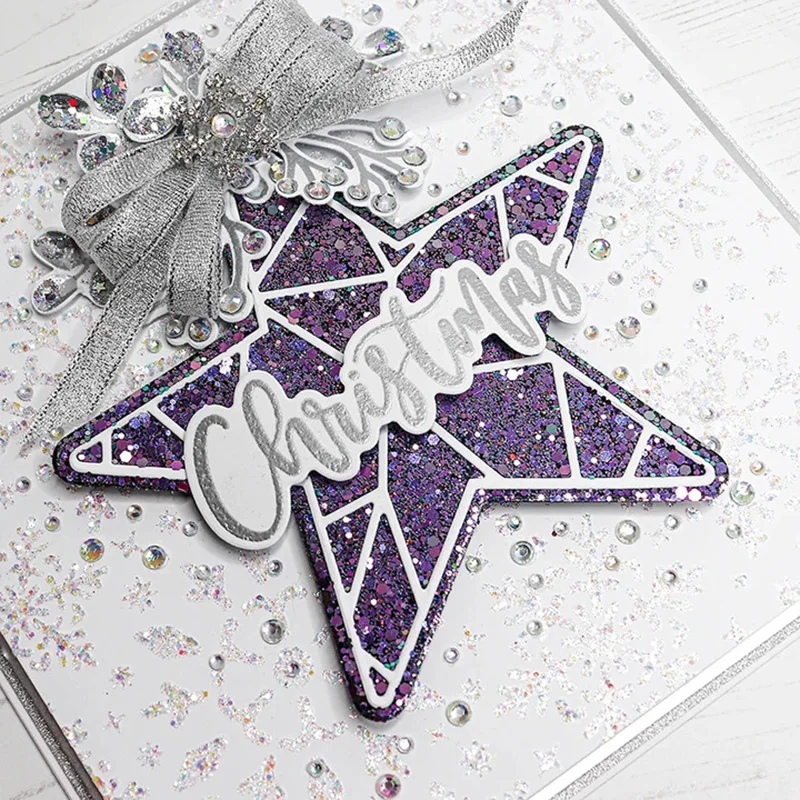 

JC Rubber Stamps and Cutting Dies Wish Star Letters Scrapbooking Craft Stencil Card Make Album Sheet Decoration Model Template