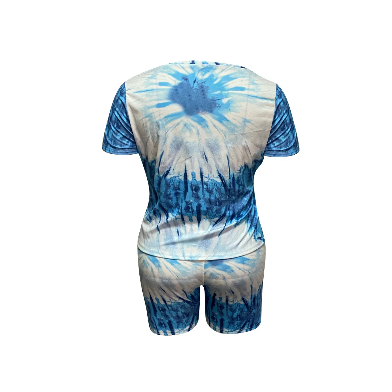 Размера плюс вареный из 2 предметов комплект с шортами для женщин Одежда отдыха