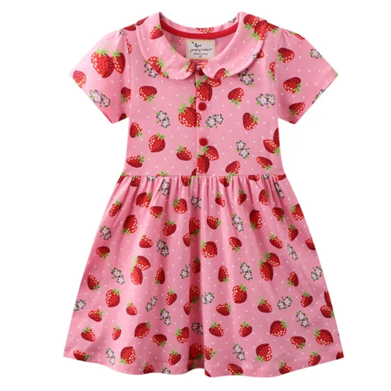 

Girls Clothes Unicorn Cartoon Kawaii Vestido Casual Summer Dress Show Birthday Beach Princess Girls Dress Short Sleeve Beautiful