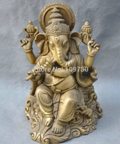 Бесплатная доставка &lt6 ''Китай Тибет буддизм слон Ганеш Бог богатства