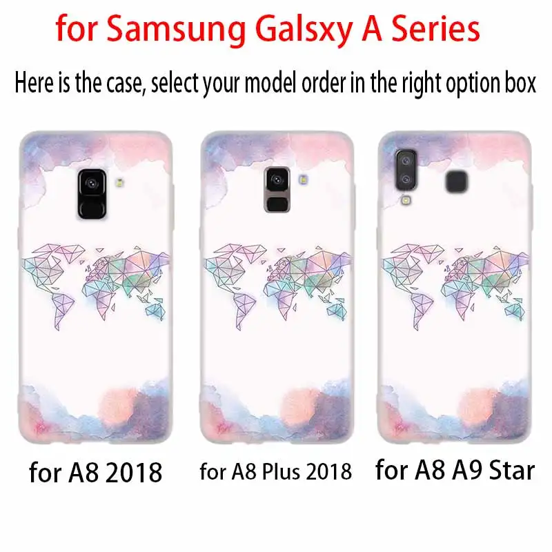 Карта мира путешествия планы силиконовый чехол Обложка для Samsung A50 A70 A80 A30 A40 A90 A6 A8