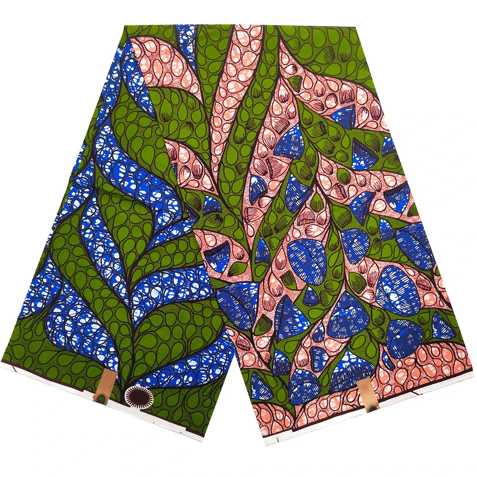 6 Yards Mitex Wax Print/ African Fabrics Kitenge/Pagnes/Tissues Africain/ Lapa/Chitenge HS-35