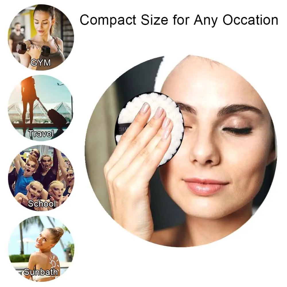 1/2 шт. микрофибра для удаления макияжа лица ткань очищения диска многоразовые