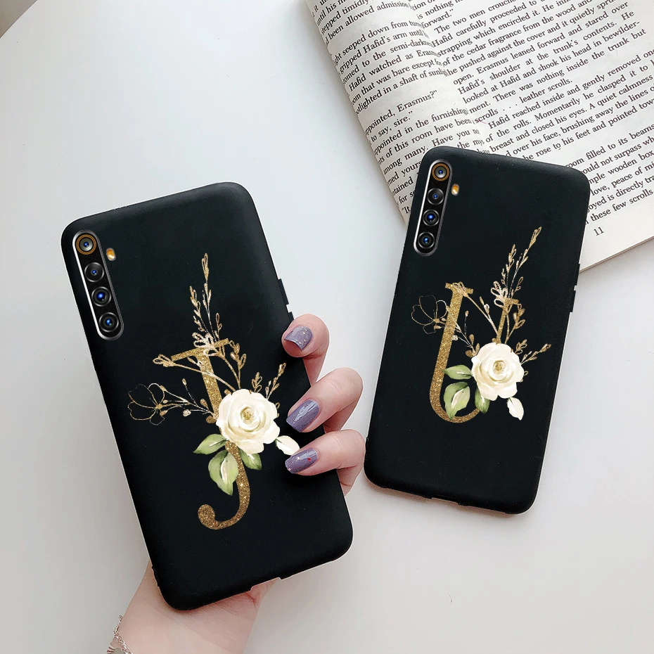 Realme 6 Чехол Realme6 pro 6s 6pro чехол из мягкого силикона с буквенным принтом задняя