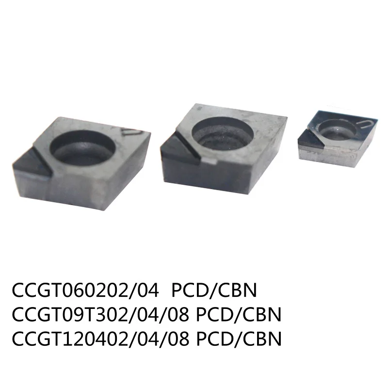 2 шт. PCD/CBN поворотные вставки CCMT060204 CCMT09T304 CCGT09T CCGT09T304 нож алмазные вставки для токарных инструментов кубический нитрид бора