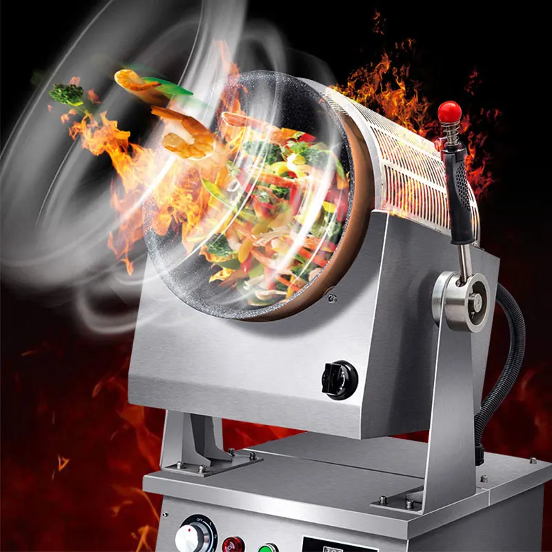 Машина для приготовления Жареного Риса коммерческий газовый автоматический