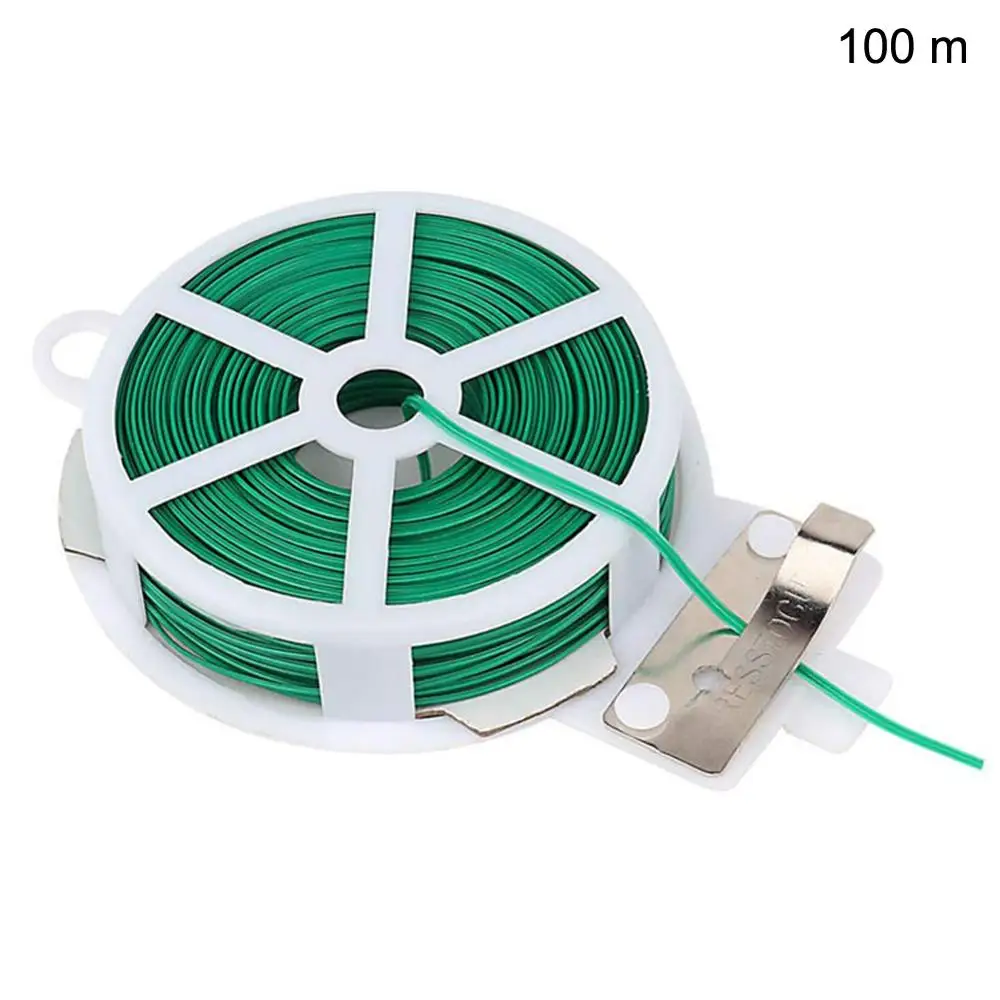 

Garden Tie With Protection Bag pPlastic Wire Binding Line Climbing Plants Cable Flower Cucumber Grape Rattan Holder 100 meters