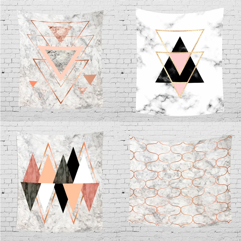 

Marbling Simple plant Wall Hanging Leisure bedroom Decor Various styles Psychedelic Abstract Carpet Cloth Tapestries