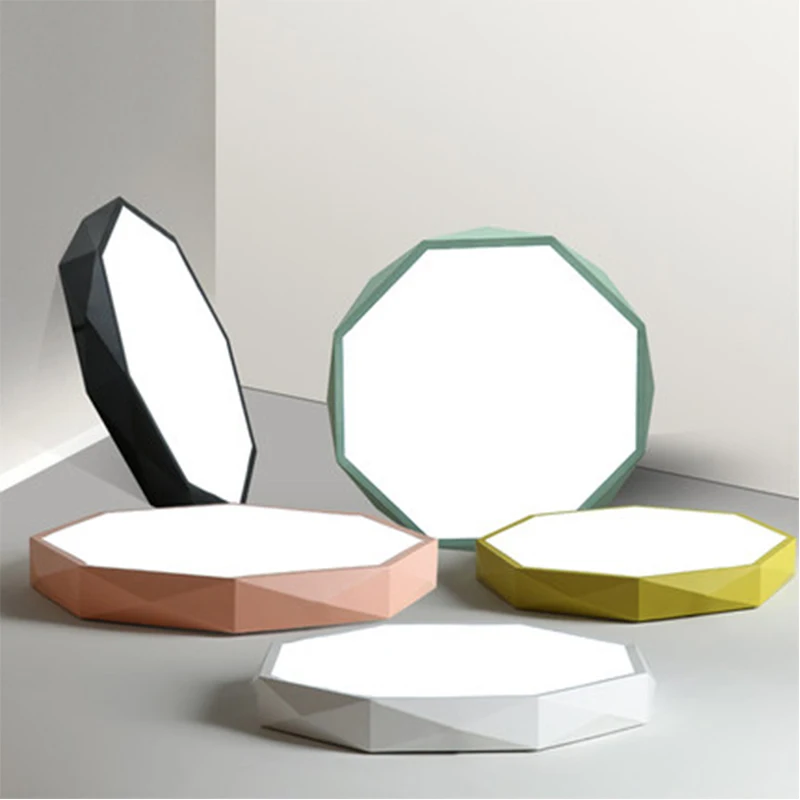 

Ultra thin circular macaron led personality creativity simple modern living room bedroom ceiling lamp