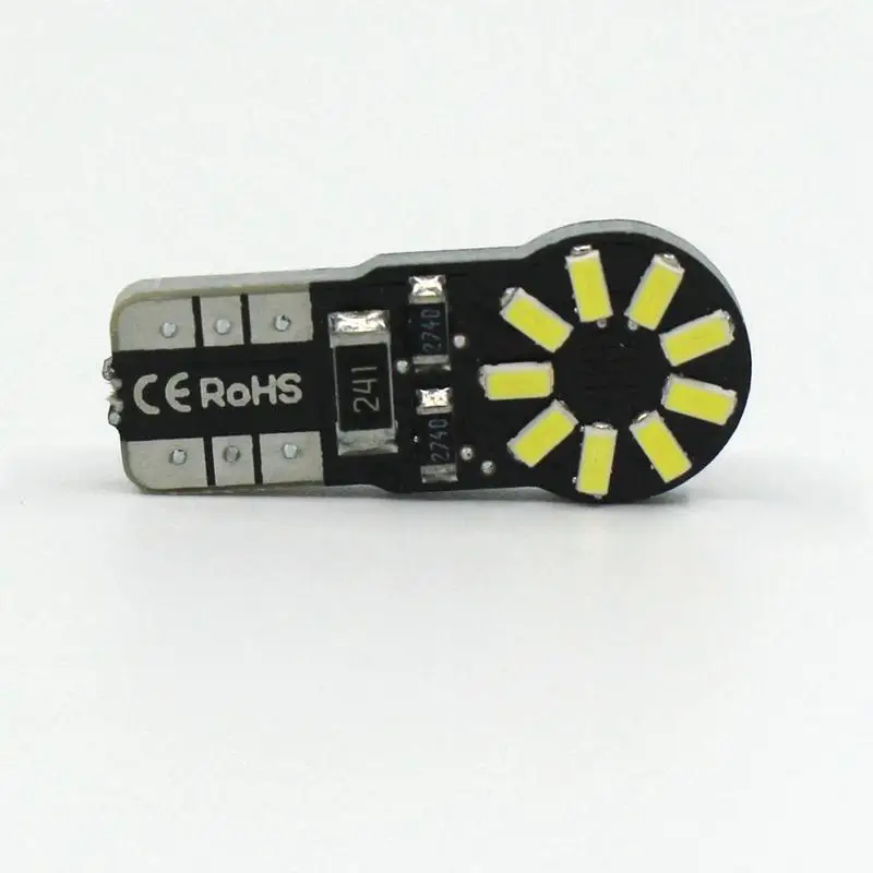 1 шт./10 шт. светодиодный светильник для автомобиля T10 W5W 3014 18SMD 6000K с поворотным