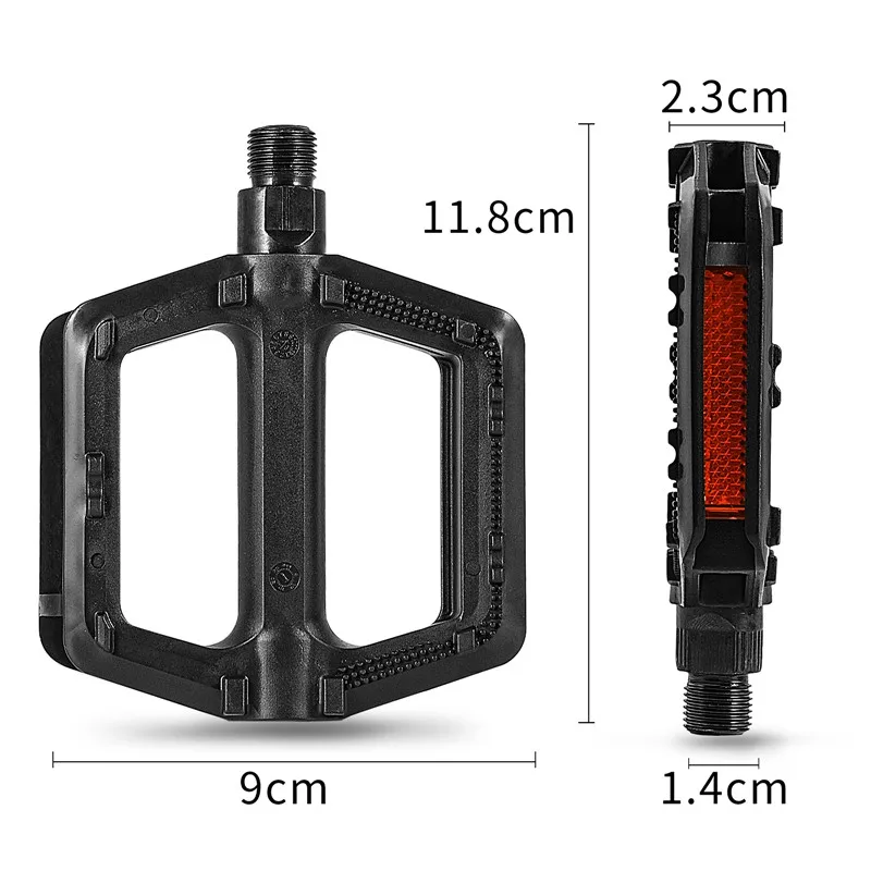 

WEST BIKINGMountain Bike Bearing Lock Pedal Nylon Bicycle Pedals Aluminum Alloy Widen Area Ultralight Cycling Accessories pedal