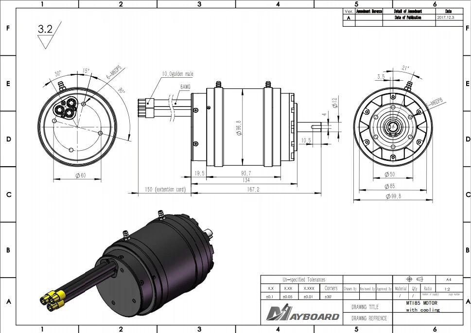 Электрическая горная доска maytech wake серфинг Лодка Вейкборд inrunner мотор MTI85165 200KV для электрического серфинга с водяным охлаждением