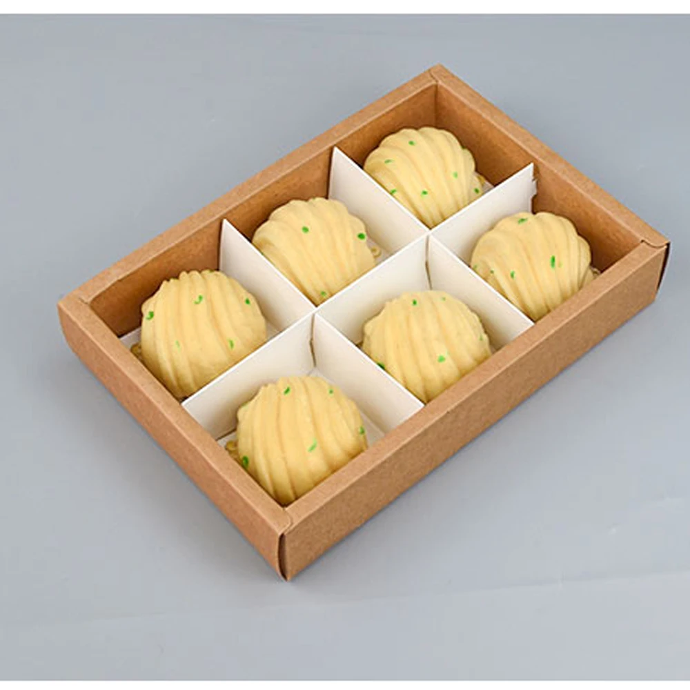 Подарочная коробка из крафт бумаги посылка с прозрачным окошком ПВХ для кексов