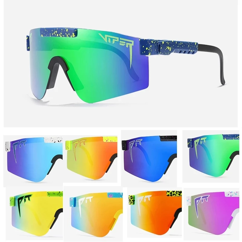 

Fashion Classic Gunglasses Mirrored Green lens Pit Viper Men Sunglasses Polarized for Women TR90 Frame UV400 Driver Goggles