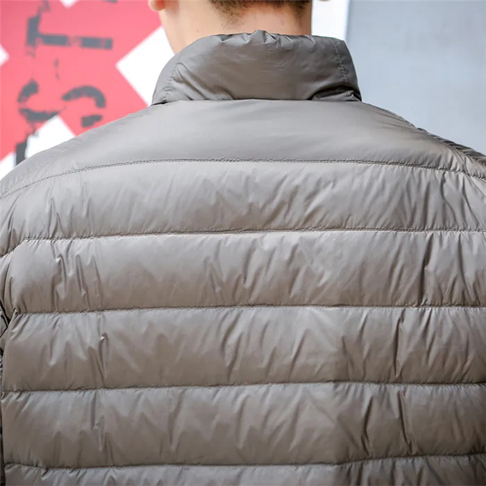 Autumn Ultralight Men's Down Jacket Men White Duck Large Size Casual Short Coat Sobretudo Masculino Casaco 002 | Мужская одежда