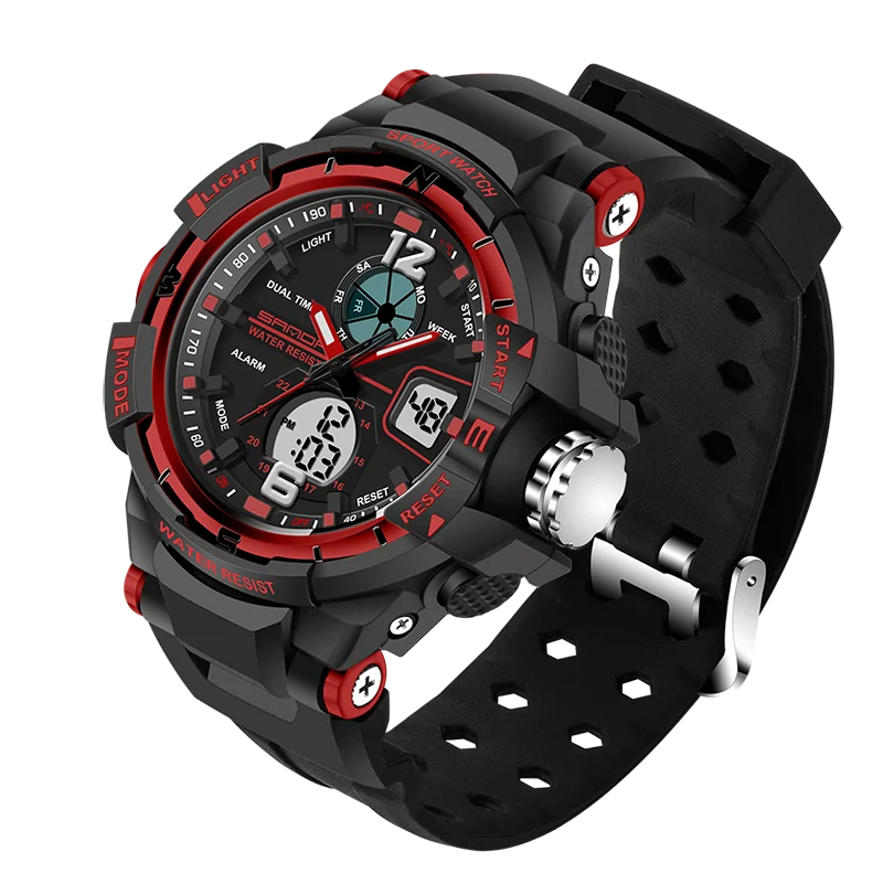SANDA Luxe Merk Waterdichte heren Horloges резиновый кварцевый Военный Спортивный Horloge Mannelijke Relogio