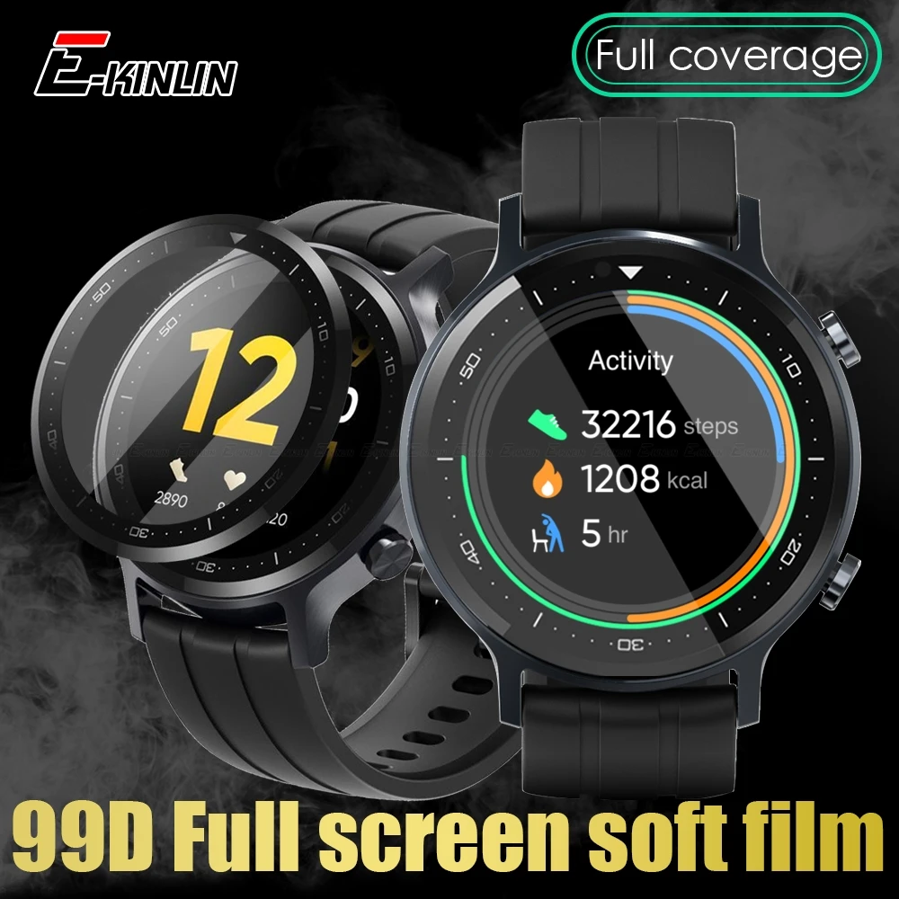 

10pcs/lot Full Coverage 99D Screen Protector For Realme Watch S Curved Soft Protective Film Not Tempered Glass
