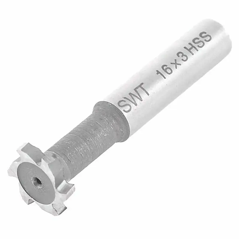 

T-slot Milling Cutter Supplies Gray + Silver HSS Metalworking End Mills Tools