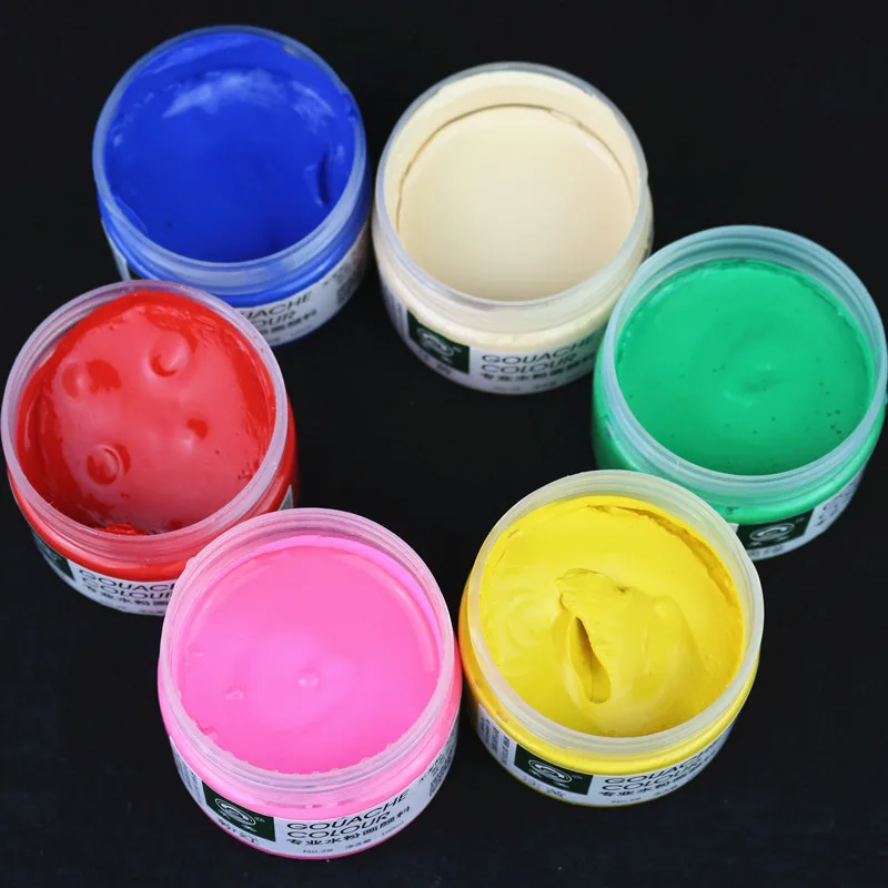 1 шт. 100 мл гуашь краска цвет пигмен Акварельная текстильная краска ing студентов художественные принадлежности