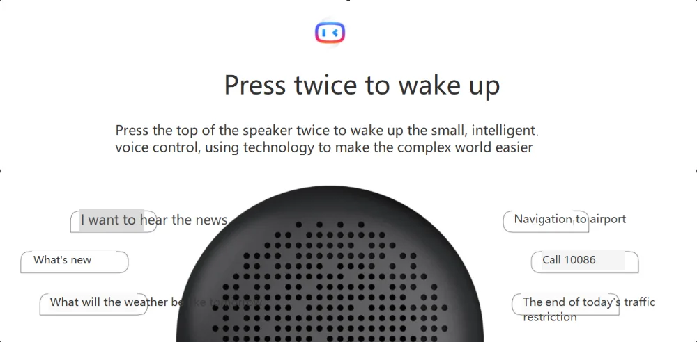 Xiaolu smart bluetooth speaker built-in xiao du assistant robot baidu ai portable small gun audio