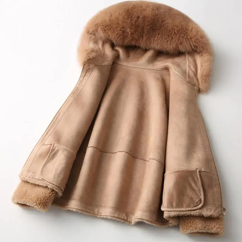 Новинка 2019 зимнее женское Свободное пальто из натурального Лисьего меха с