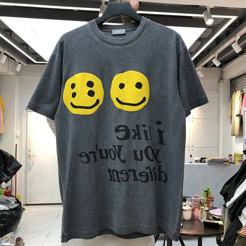 

Street Kanye High West Skateboard Shirt Men Women Hip Hop KIDS SEE GHOSTS T-shirts CPFM XYZ Summer Style Casual Loose T-shirt