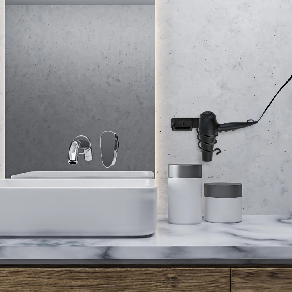 1 комплект настенный кронштейн для ванной комнаты фен волос подвесная стойка