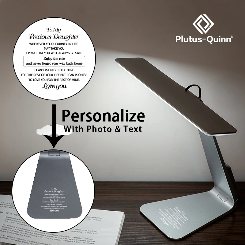 

2020 Simple Mac Style Desk light LED Adjustable brightness Rechargeable Desk Lamp Ultrathin Folding Reading Study Table Lamp