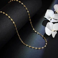 2021 korean version all match clavicle necklace for women stainless steel gold plated butterfly chain lip chain for women