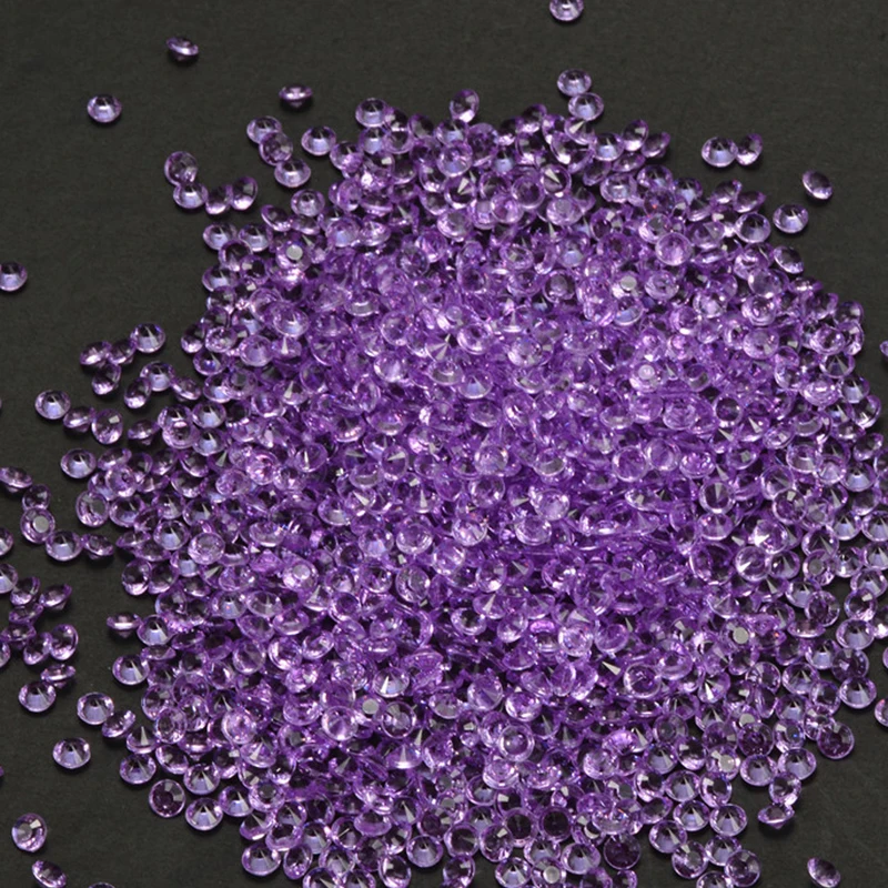 1000 шт Свадебные украшения акриловые кристаллические конфетти Стразы