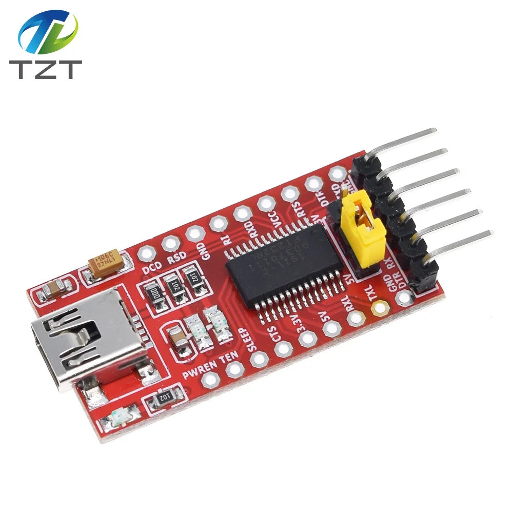 Высококачественный последовательный адаптер FT232RL FT232 FTDI USB 3 В 5 в TTL мини-порт для