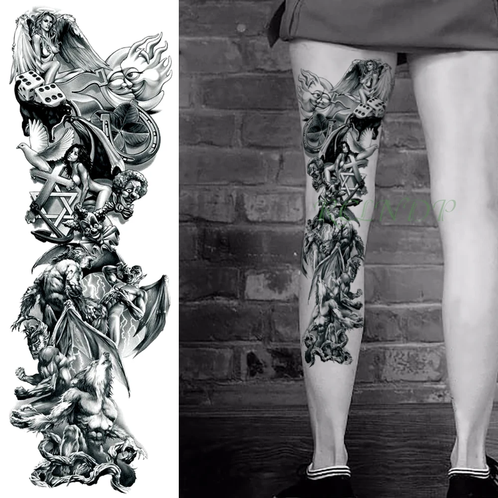 Водонепроницаемая Временная тату наклейка адская кровь последний вампир