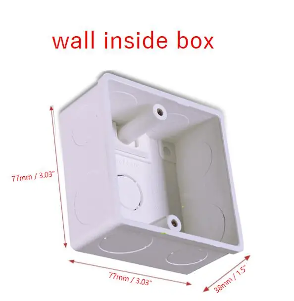 wall inside box Xiao mi Aqara настенный выключатель Zigbee беспроводной переключатель ключ умный светильник управление одиночный огонь нет нейтральный от mi jia mi Home APP Remote - Цвет: wall inside box