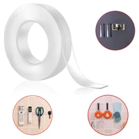 1m reusable double sided adhesive nano traceless tape removable sticker washable adhesive loop disks tie glue gadget