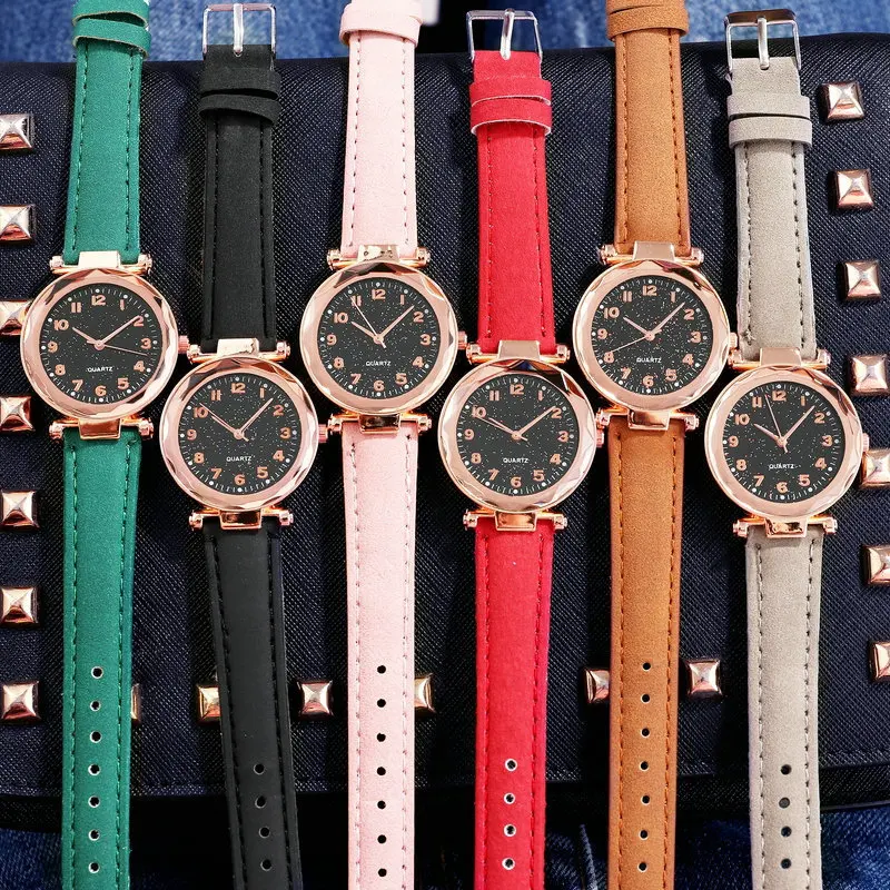 Luxury Womens Bracelets Watches 2019 Best Sell Star Sky Dial Clock Fashion Rose Gold Ladies Quartz Wristwatches relogio feminino | Наручные