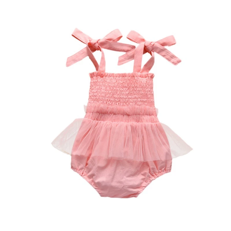 

Summer Baby Newborn Girl Clothes Baby Girl Clthes Mesh Skirt Jumpsuit Sleeveless Romper Infant Casual Bodysuit Outfits