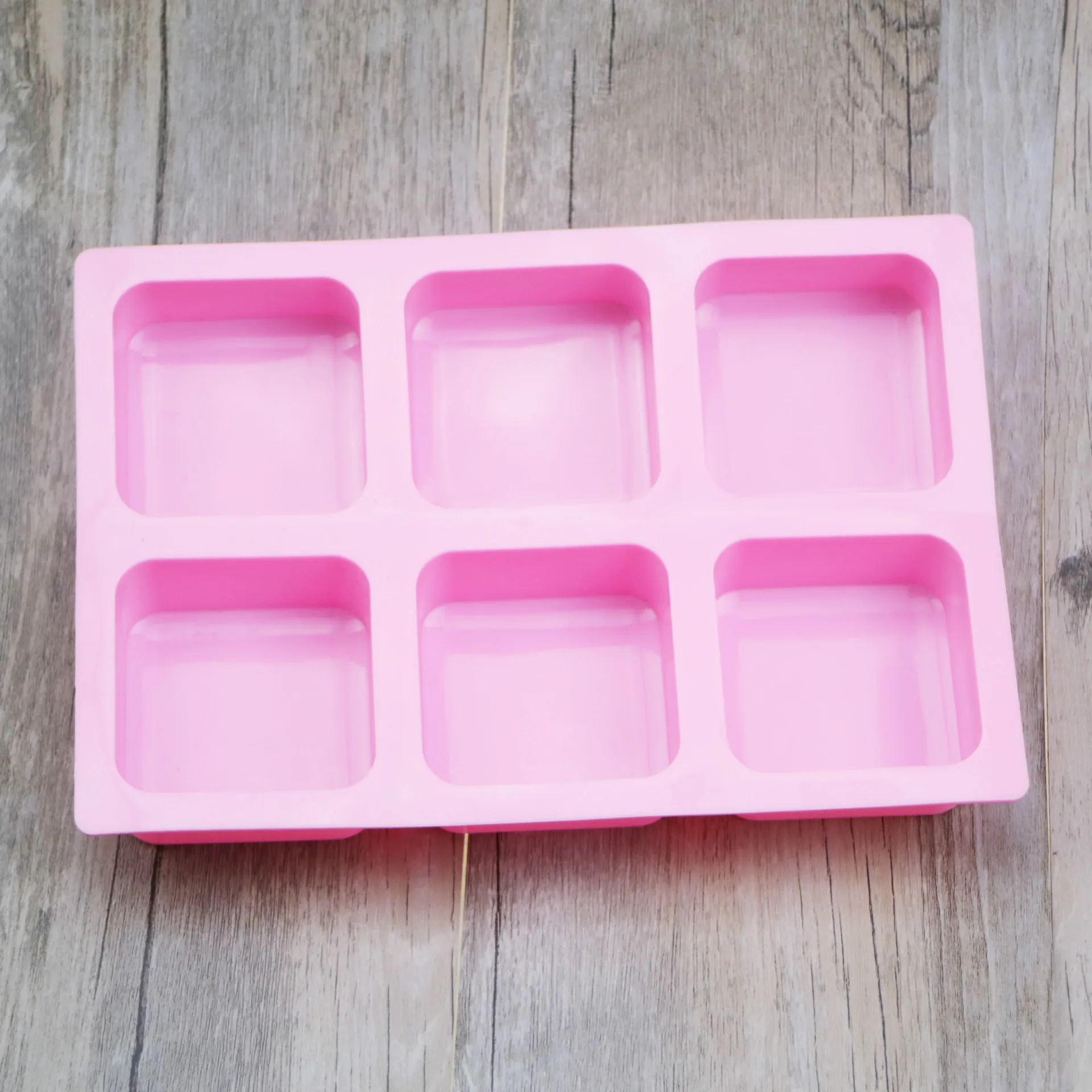 Силиконовые 6 даже куб филе торта квадратный мыло ручной работы форма для желе