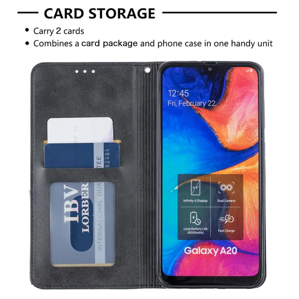 Чехол-книжка из искусственной кожи с откидной крышкой для мобильного телефона